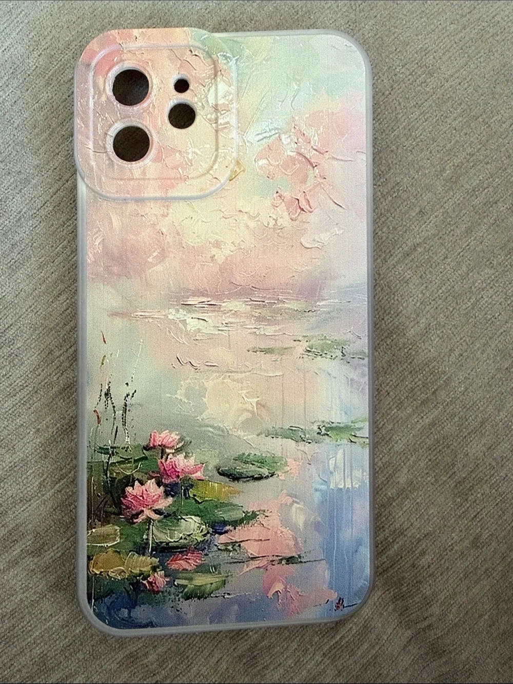 Pastel Water Lily Art Phone Case - Unbranded
